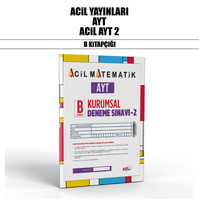 ACİL YAYIN YKS AYT SNV 2-B - 2025-26